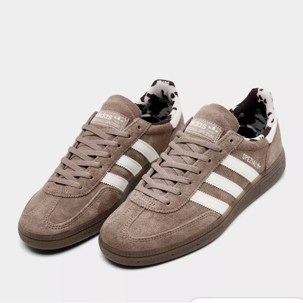 Adidas Handball Spezial Brown Cow Print size 6.5 women